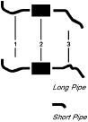 1968-69 GMC 1969, Prior (Models 1 Ton & Under) 8 Cyl Single Exhaust System diagram