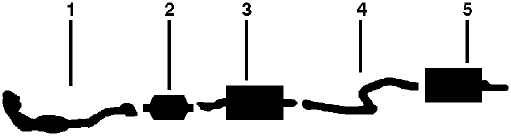 1989-91 Dodge Colt & Challenger 4 Cyl 2.0L Engine Single Exhaust System diagram