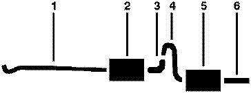 1971-72 Mercury Capri 4 Cyl Single Exhaust System diagram