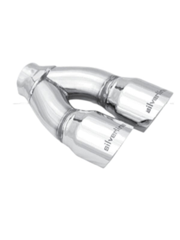 Silverline Specialty Chrome Over Offset Dual T304 Stainless Tip L/R SOLD INDIVIDUALLY